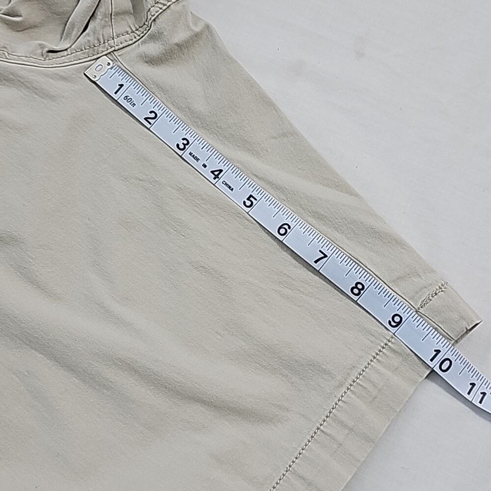 Womens Sz 14 Kacki Shorts Modest Neutral Pockets Casual Classic Dockers - Picture 9 of 11